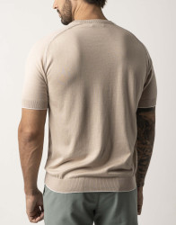 Castello d'Oro Beige Knitwear T-shirt  thumbnail 3